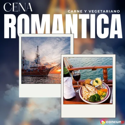 Cena romántica Columbus menú carne y vegetariano para Extranjeros